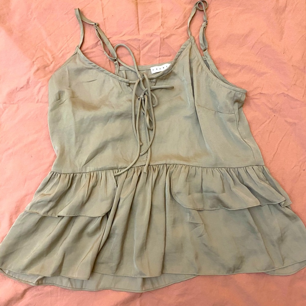 Promesa Tan Silky Camisole Top